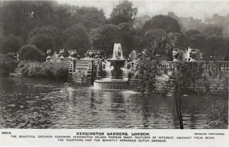 Kensington Gardens 1918 WWI
