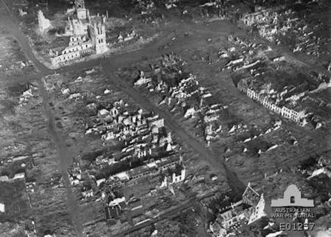 Ypres Aerial view October 1917 WWI