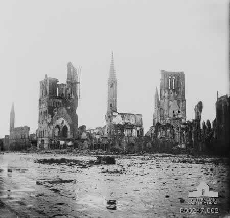 Ypres Square in Ruins  1917 WWI