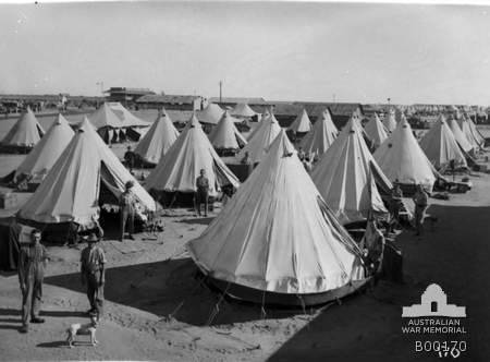 Bell Tents Suez 1918 WWI