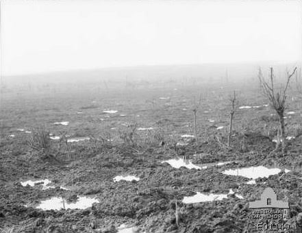 Passchendaele Water-filled shell-holes 1917 WWI