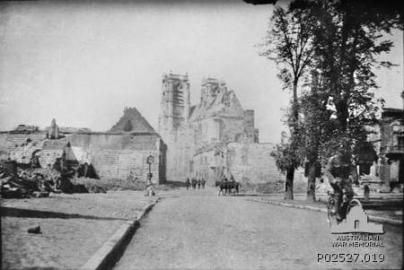 Corbie cathedral France 1918