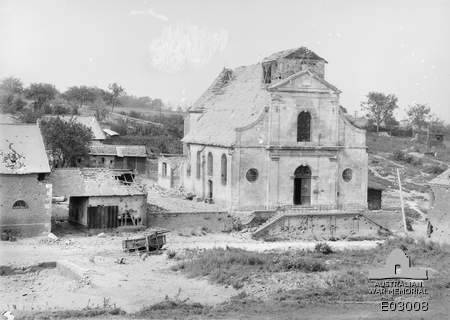 CHURCH CHUIGNOLLES France 1918 WWI