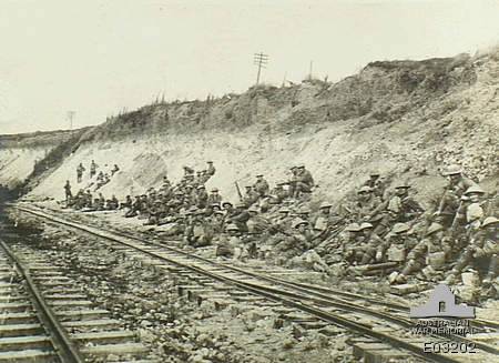 24th  Bn near Mt St. Quentin France 1918 WWI